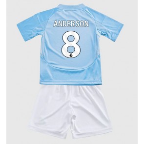 Nottingham Forest Elliot Anderson #8 Dětské Alternativní dres komplet 2024-25 Krátký Rukáv (+ trenýrky)